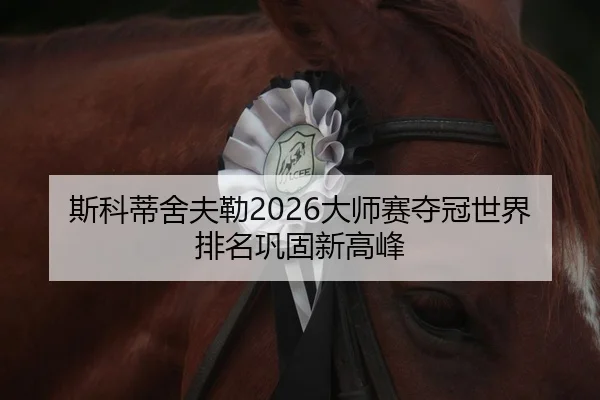 斯科蒂舍夫勒2026大师赛夺冠世界排名巩固新高峰